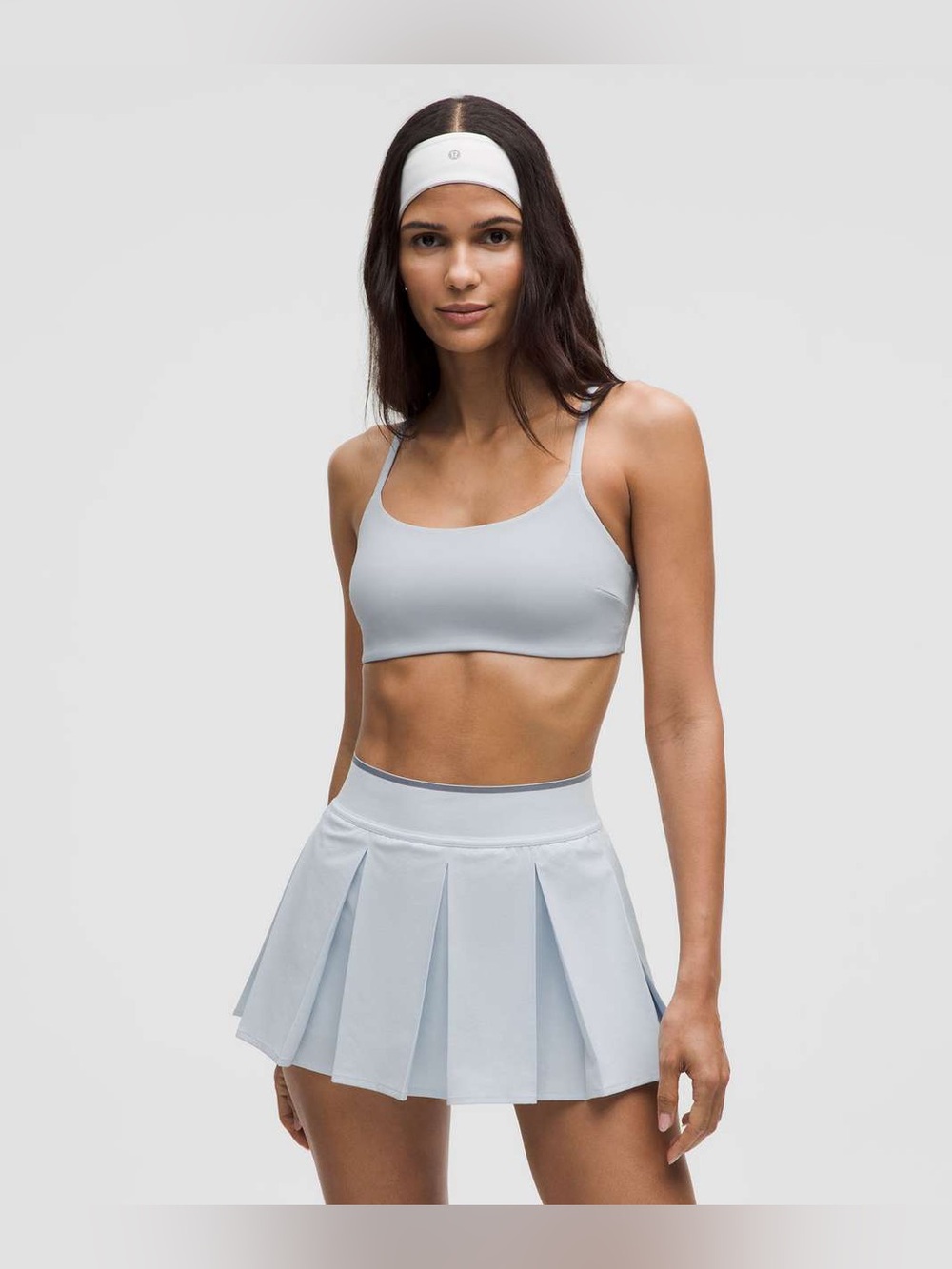 Lululemon Wunder Train Strappy Racer Bra size 6 Starch Blue STRH